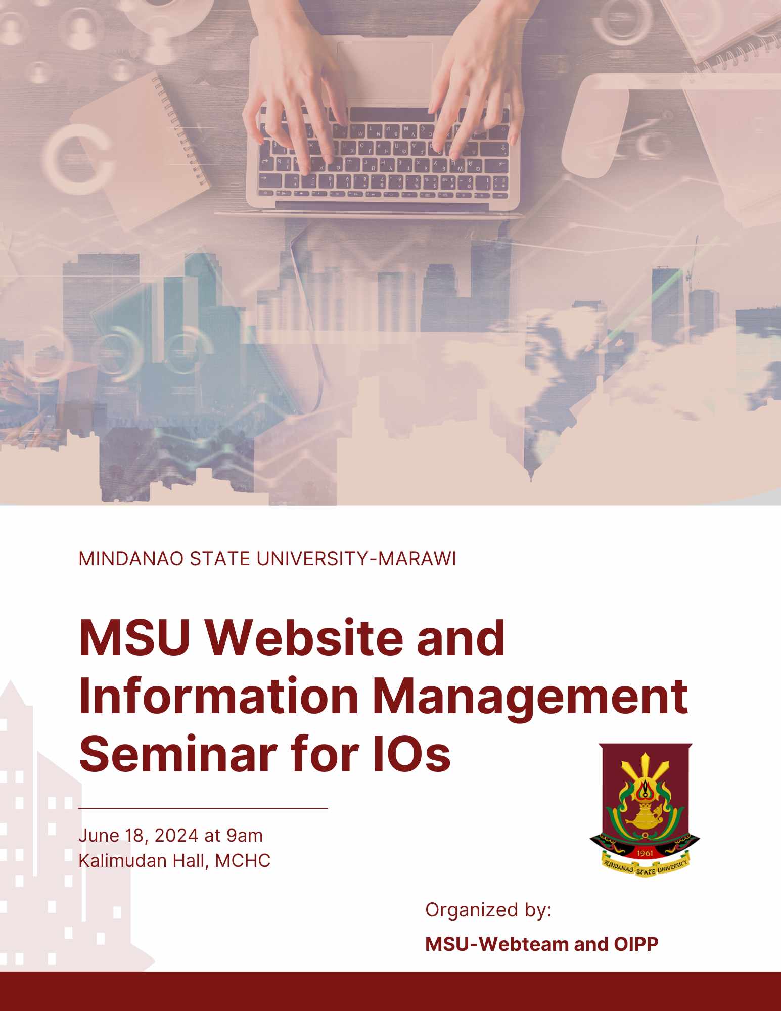 MSU Website and Information Management Seminar for IOs Poster