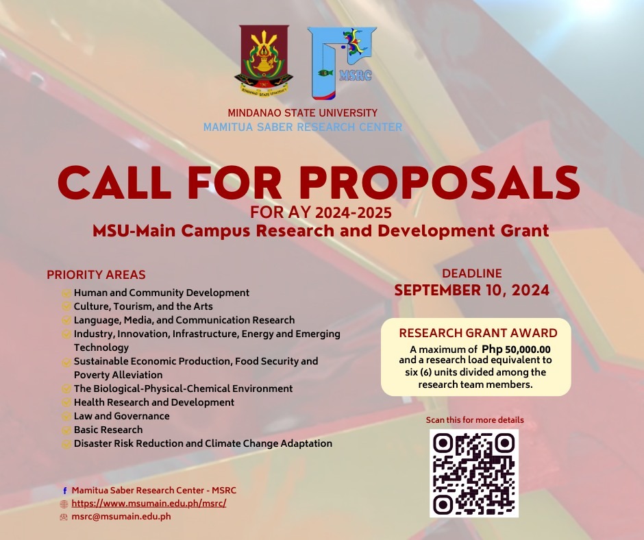 Call for Proposals Poster (MSRC)