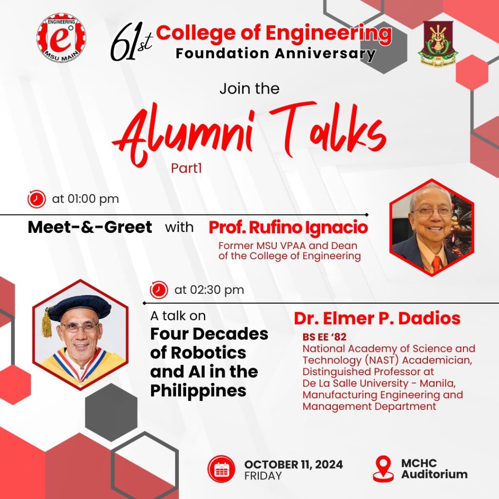 COE Alumni Talks Poster