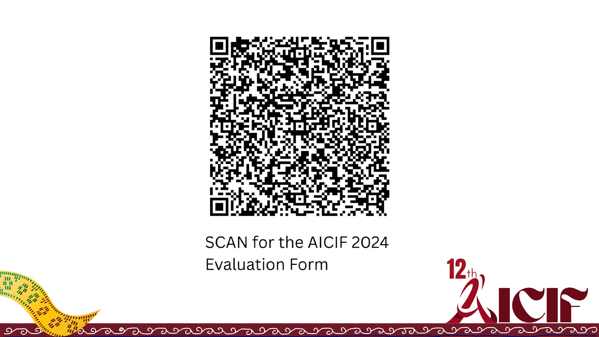 AICIF 2024 QR Codes